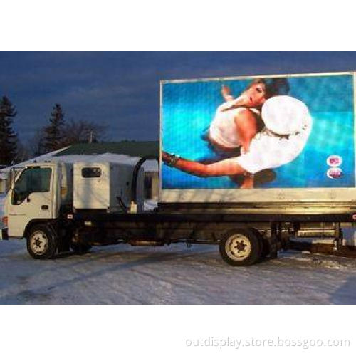 P16 Truck Mobile Led Display Screen , Outdoor Mobile Truck